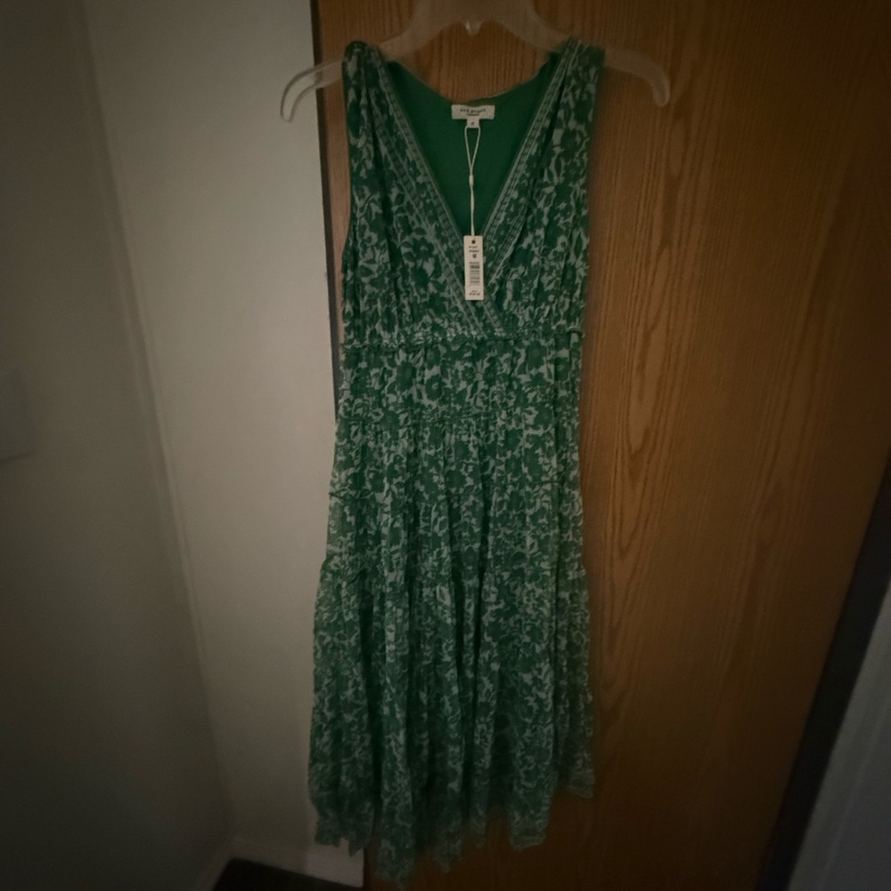 Max Studio Green Sleeveless Plunge Maxi Dress